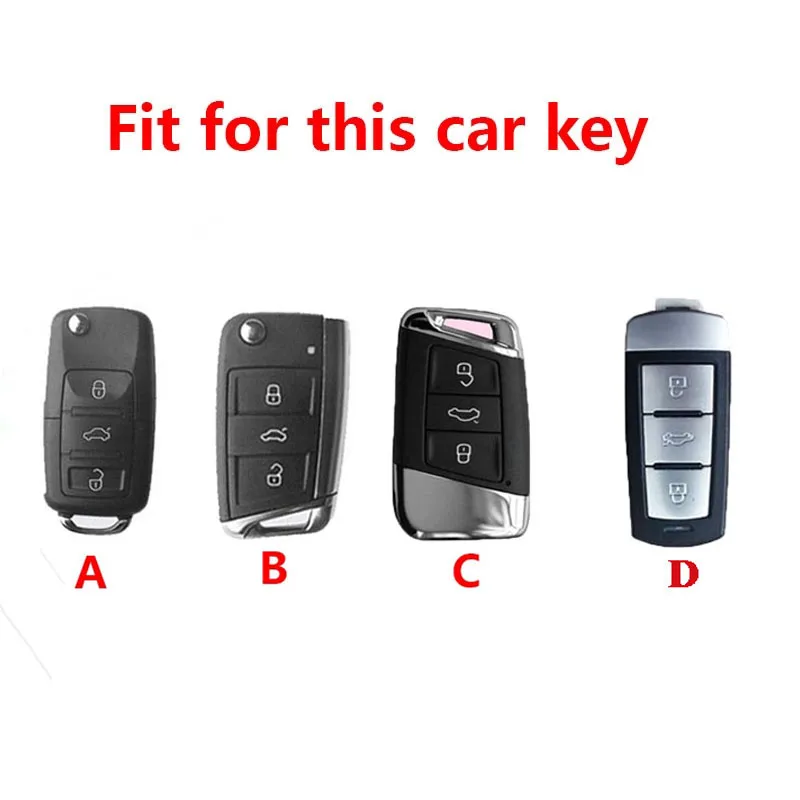 Car Key Case Cover Shell For VW Volkswagen Polo Tiguan Passat B8 CC 3C Golf MK Jetta Skoda Kodiaq Superb A7 Octavia Seat Magotan