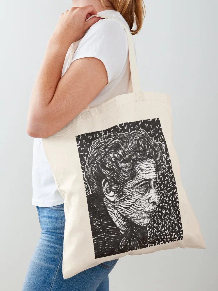 

HANNAH ARENDT ink portrait .4 Tote Bag Large bags for women large size bags Handbags women Customizable tote bag