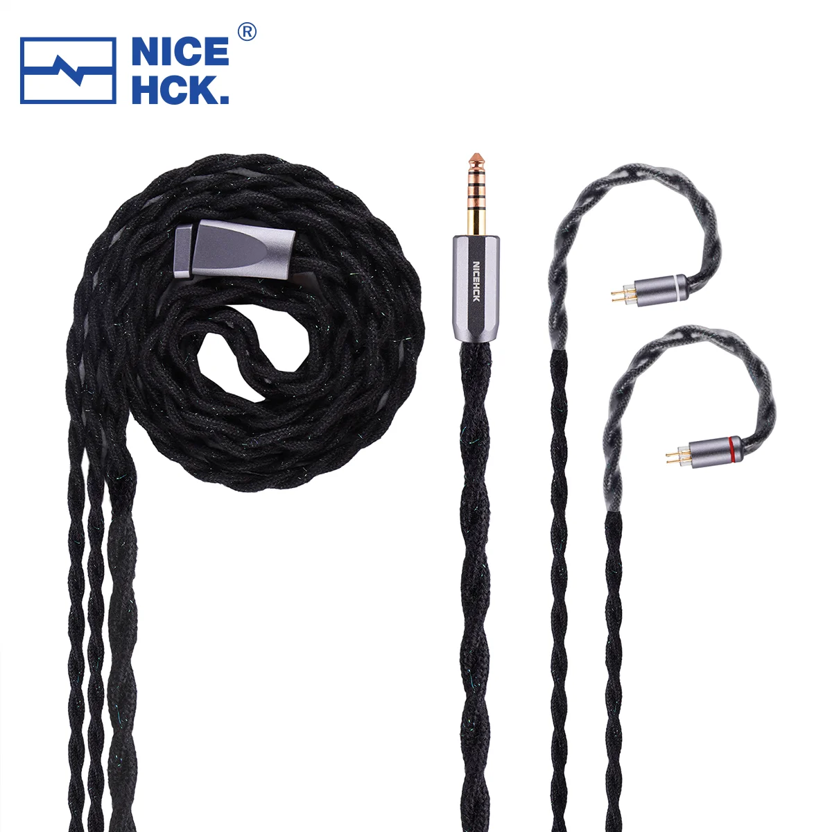 NICEHCK AuKingUltra Kabel 7N OCC 4N vergoldet HiFi IEM Kopfhörerkabel OFC Stecker 2Pin für Himalaya Monarch MKIII V16 Quintet FUDU