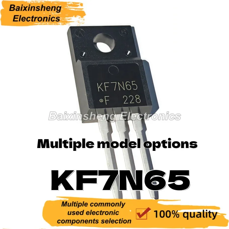 600V N-Channel TO-220F MOSFET Transistor 10Pcs Assorted Kit 20N60 18N50 12N60 10N60 8N60 7N65 6N60 5N60 4N65 4N60 2N60