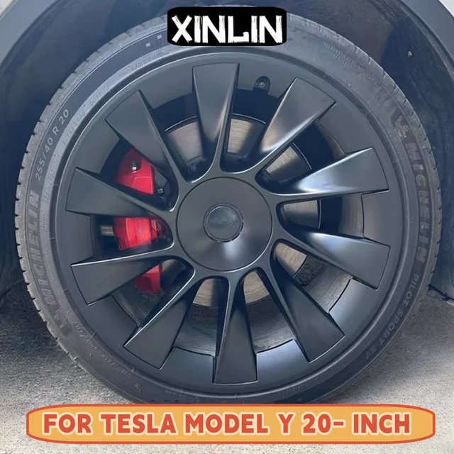 4 SZTUK Kołpak ochronny piasty 20-calowe kołpaki kół Wydajna wymiana koła Pełna osłona felgi Akcesoria do Tesla Model Y 2020-2024