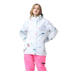 Women Winter Ski Jacket Snowboard Snow Coat Warm Winter Waterproof Mountain Hooded Clothes