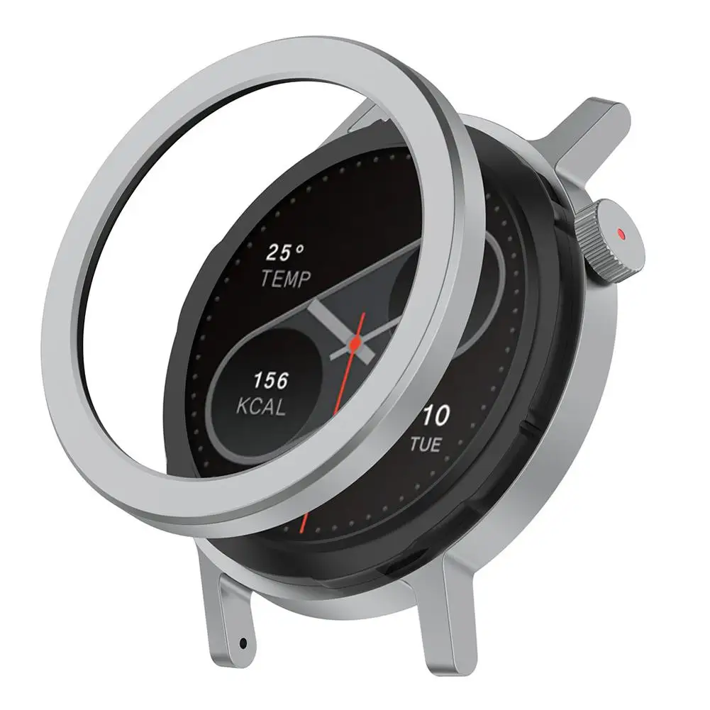 For CMF Watch Pro2 Metal Bezel + Tempered Film Cover  Sports Cases CMF Watch Pro 2 Protector