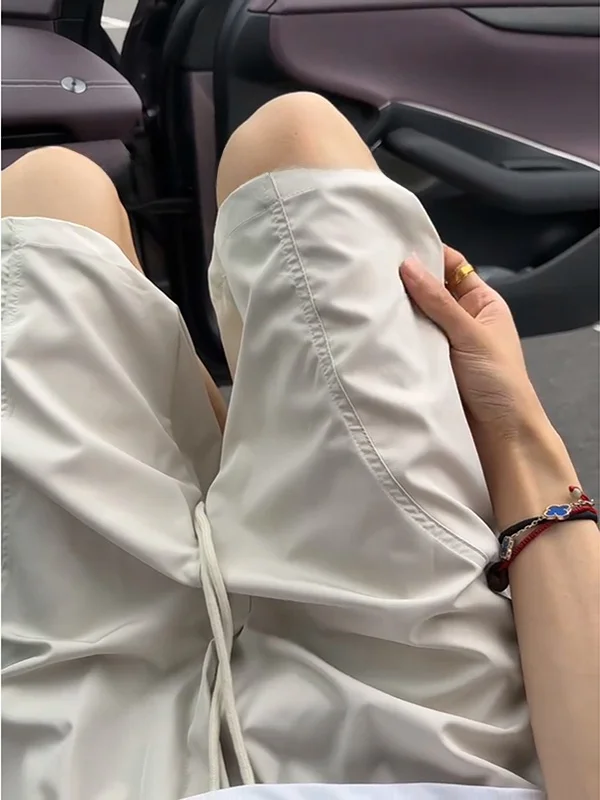 

Quick Dry Ice Silk Shorts Men's Summer Thin Basketball Sports Five Shorts American Outdoor Beach Pants Light Chopped Angle