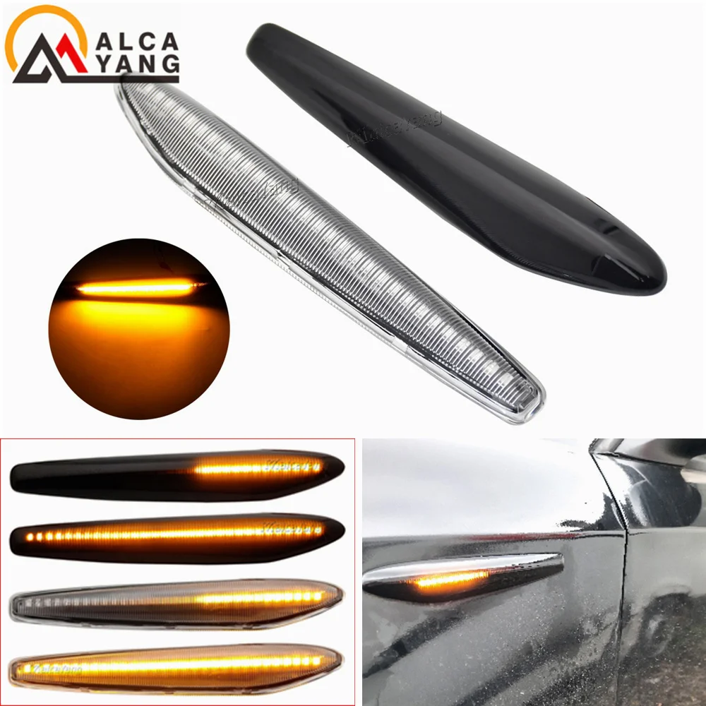 For Alfa Romeo 159 / 159 Sportwagon / Brera / Spider typ 939 LED Dynamic Side Marker Lights Arrow Turn Signal Blinker Lamps