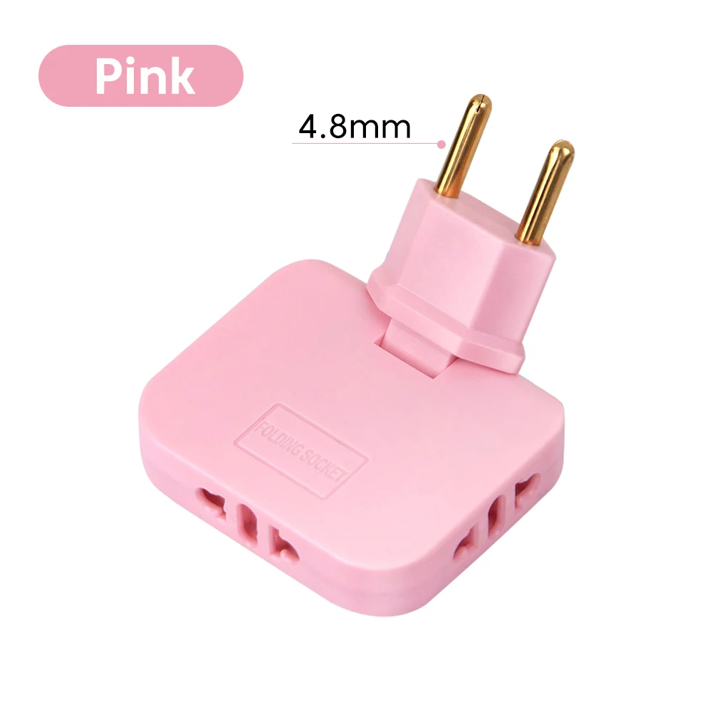 EU Travel Adapter 3 in 1 US To EU Electrical Socket Power Adapters CA MX US To KR Plug Power Adaptor Power Converter AC Outlet