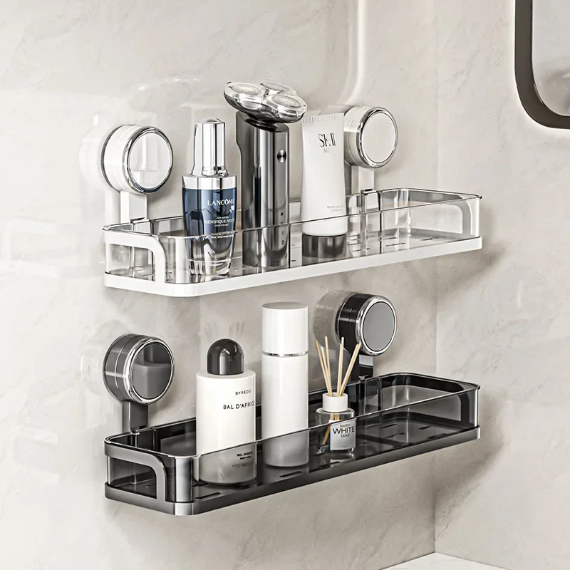 Suction Cup Toilet Storage Rack, Non Perforated Washbasin Storage Rack, Washbasin Wall Mounted Toilet Bathroom Rack