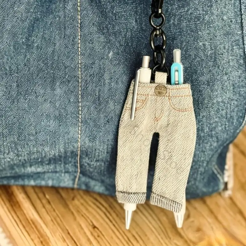 96BA Journal-Stift-Aufbewahrungstasche, Mini-Jeans-Anhänger für den täglichen Gebrauch von Notebook-Planern – Detail 10
