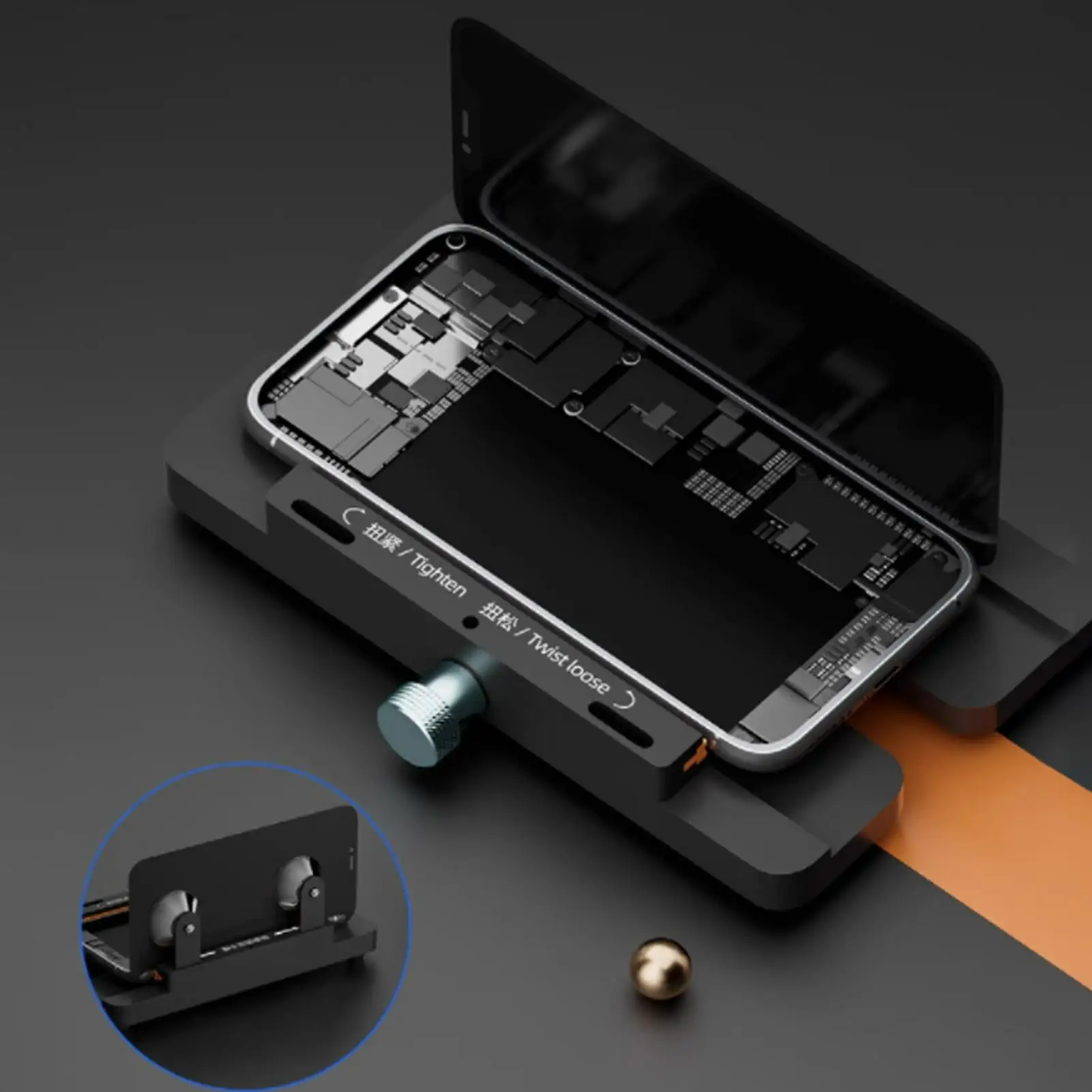 Telefon Bildschirm Entfernung Leuchte Werkzeuge Saugnapf Telefon Bildschirm Opener Befestigungs Klemme Smartphone Reparatur Liefert Für Ehemann Sohn