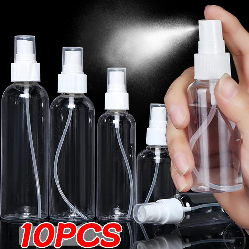 30/100//150/250 ml Doldurulabilir Şişeler Şeffaf Plastik Parfüm Atomizer Mini Boş Sprey Şişeleri Taşınabilir Seyahat Aksesuarları