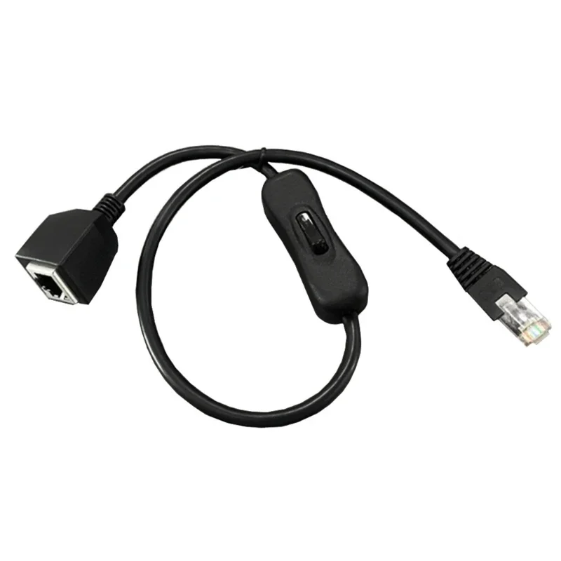 

RJ45Extension Cable CAT6e Ethernets Male to Female Connector Networks Extension Cable with On Off Switchs for Cat6/Cat5e