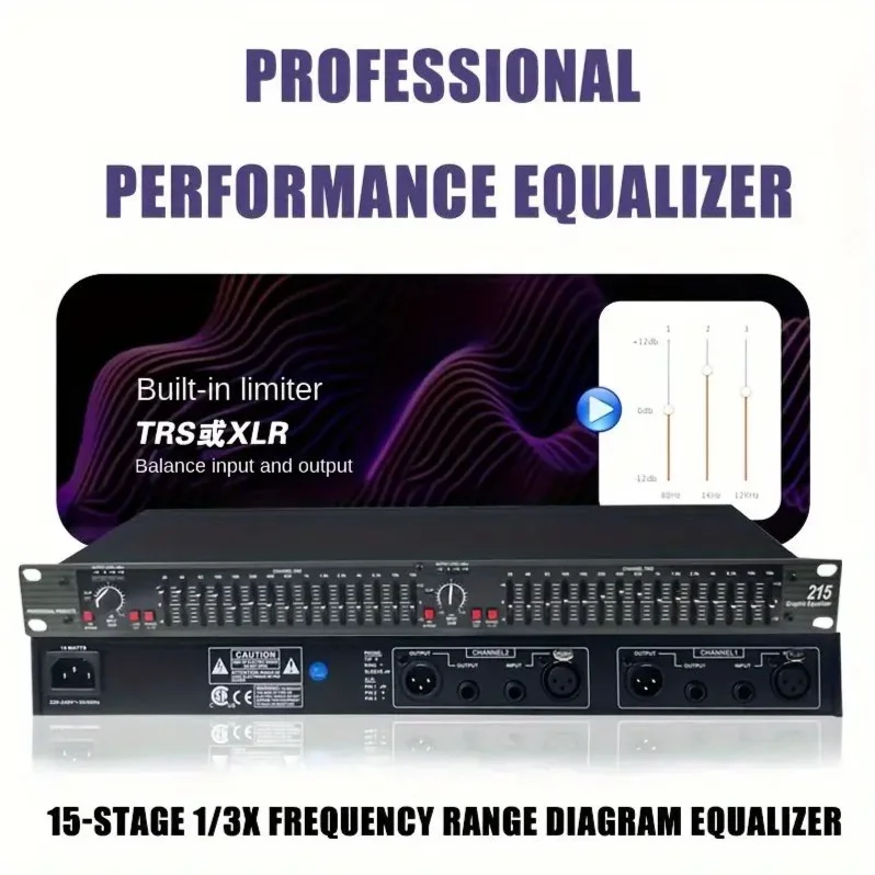 Equipo de audio profesional estéreo, crossover de 2 vías para sintonización de escenario de barra, 223XL