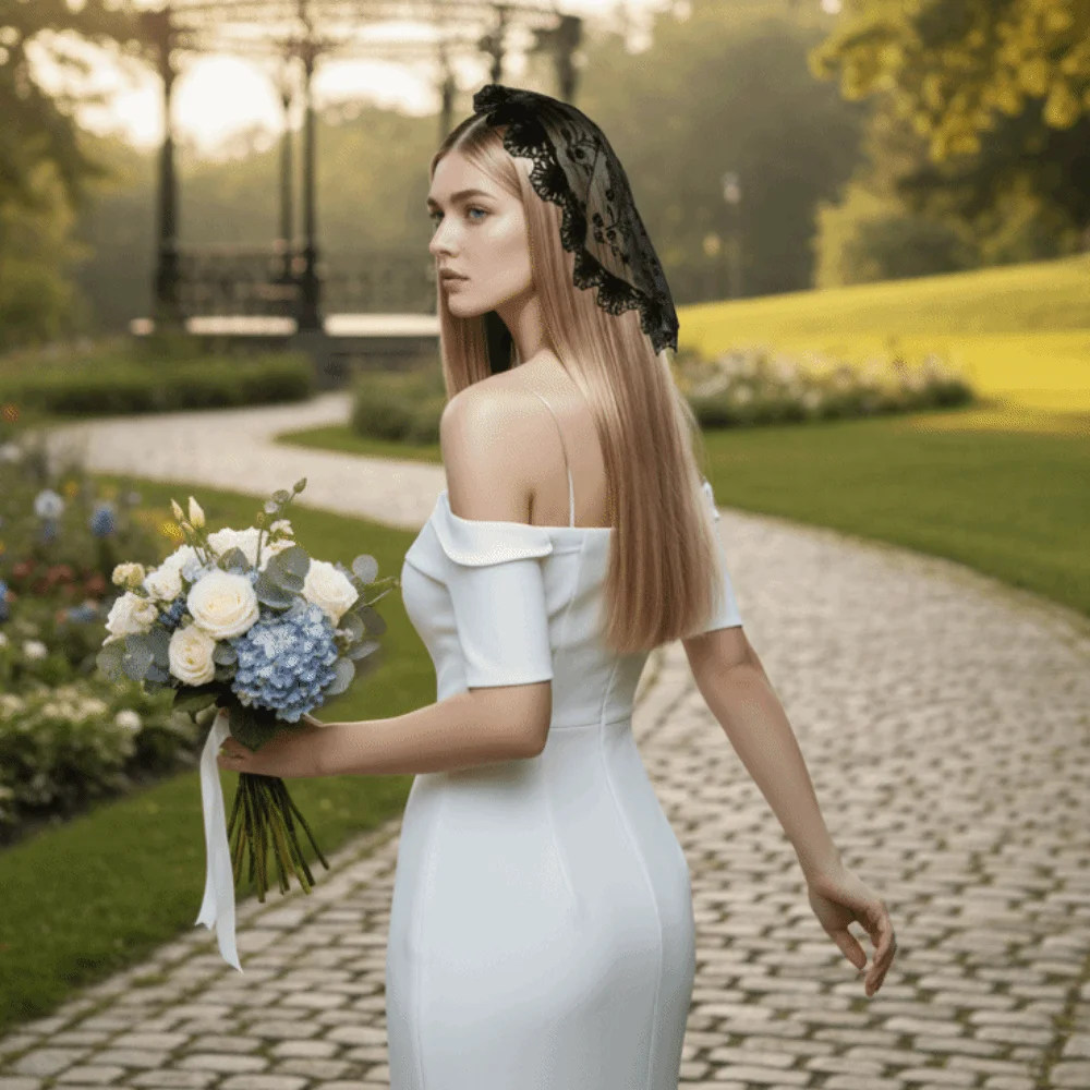 

Полый кружевной шарф, повязки на голову с вуалью, дышащий тонкий платок с цветочной вышивкой, удобный для ношения, многофункциональный