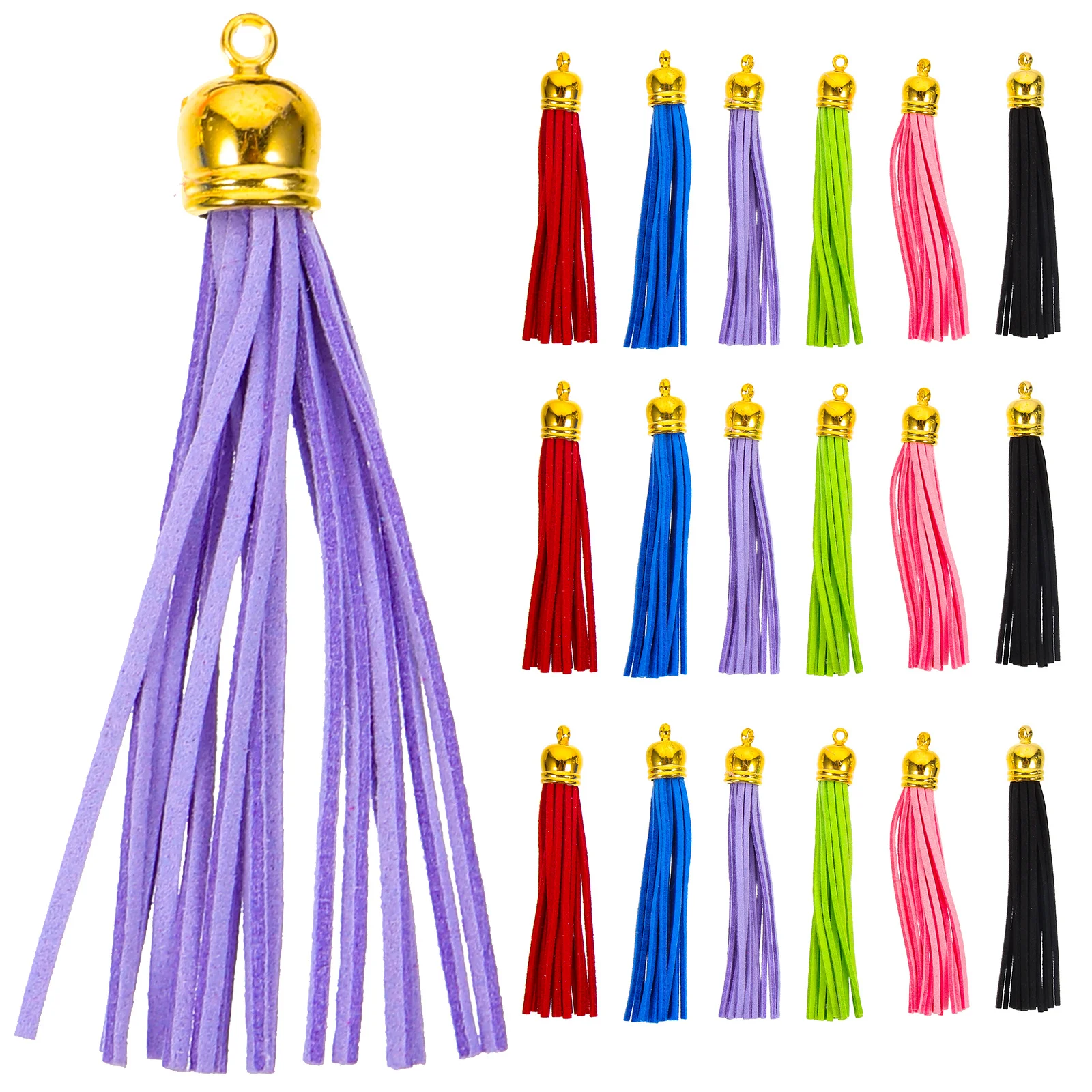 

32Pcs Hanging Tassels Bulk Tassel Keychain Supplies for DIY Craft Projects Fashion Jewelry Accessories