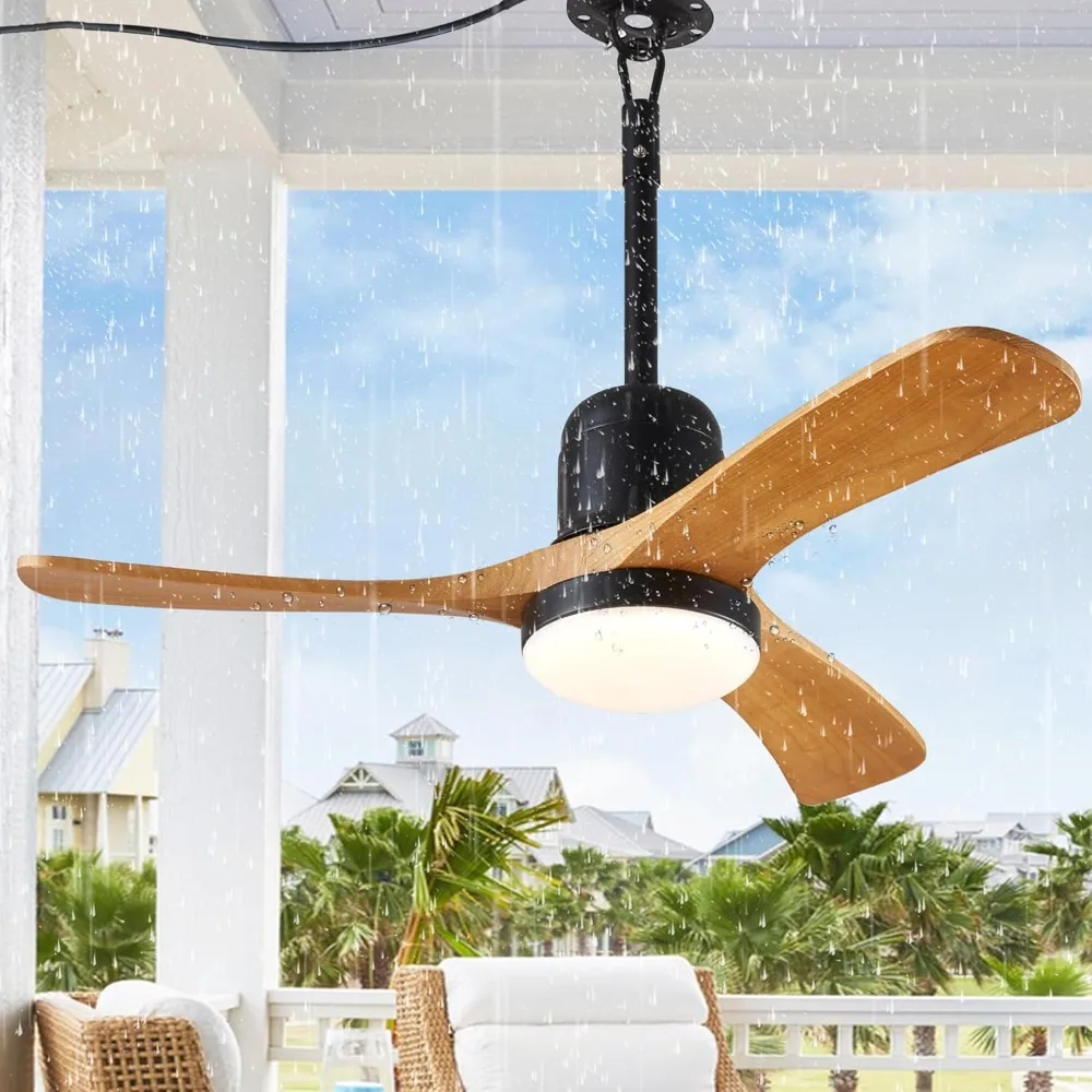 

Outdoor Gazebo Fan,36 Inch,Moisture Resistant Outdoor Ceiling Fan with Dimmable Light,Memory Remote,Outdoors Ceiling Fan Lights