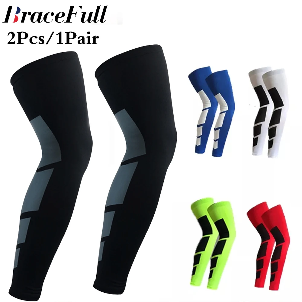 

2PCS/1Pair Super Elastic Basketball Leg Warmers Calf Thigh Compression Sleeves Knee Brace Soccer Volleyball Cycling