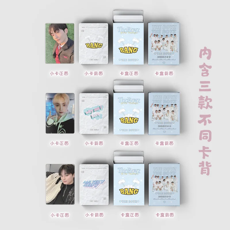 50Pcs/Set Kpop Idol THE BOYZ New Series Lomo Cards HD Printd Photocards High Quality Postcards Kevin Sunwoo Hyunjae Fans Gifts