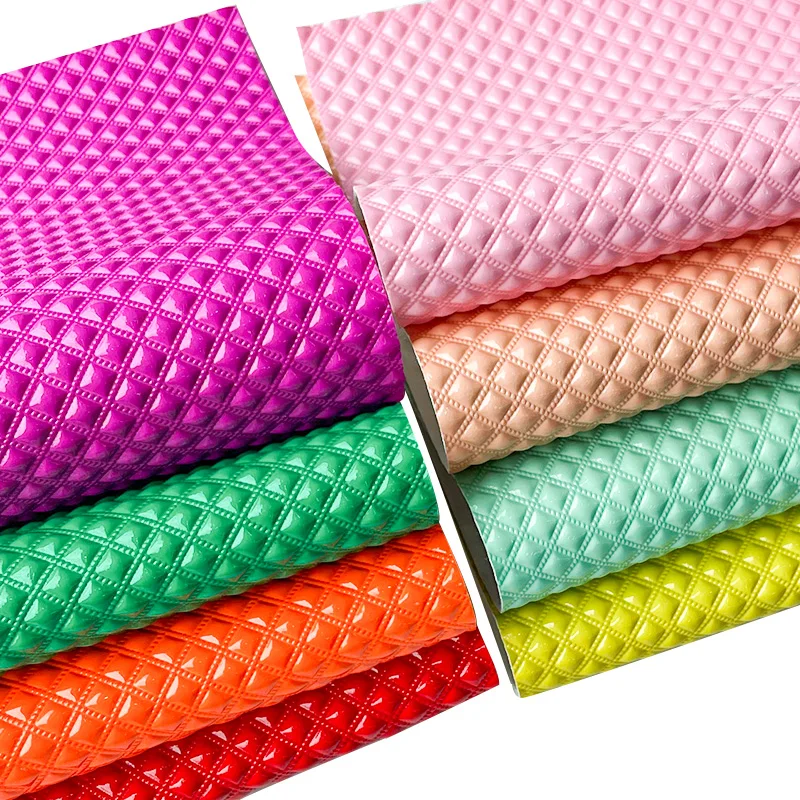 3D Faux Leather Fabric Bag Material Vinyl PU Fabrics for Sewing DIY Making Shoe Upper/Clothing/Handcraft