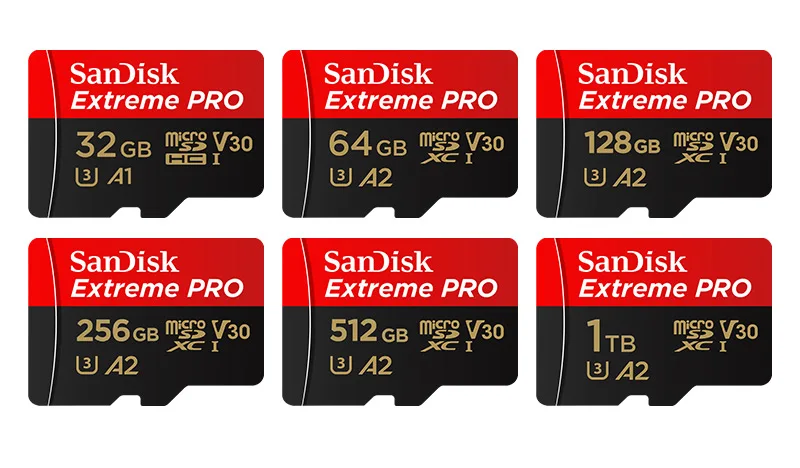 SanDisk Extreme PRO MicroSDXC-Karte 32GB 64GB 128GB 256GB 512GB 1T UHS-I U3 A2 V30 200MB/s Lesegeschwindigkeit mit SD-Adapter 4K-Video – Detail 16