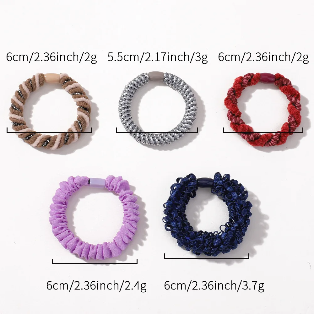 150 PCS/Lot New Women Girls Hair Rubber Bands Hair Ties Elastic Hair Bands Hair Ropes Ponytail Holders Hair Scrunchies