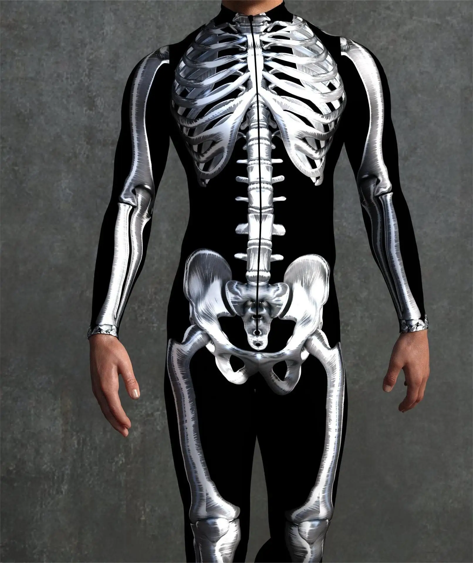 Bunte Mechanische Muskel-Tights Herren Jumpsuit Punk Cosplay Kostüm Bodysuit Party Festival Zentai Radsportbekleidung – Detail 24