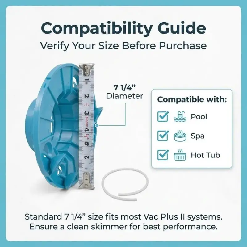 7 1 4 Inch Vacuum Two Plate For Automatic Pool Vacuum System
