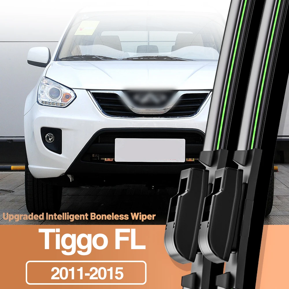 2pcs For Chery Tiggo FL 2011-2015 Front Windshield Wiper Blades Windscreen Window Accessories 2012 2013 2014