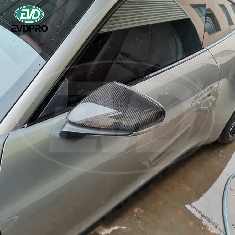 

For Porsche Taycan Turbo Turbo S 2020-2022 Dry Carbon Fiber Side Mirror