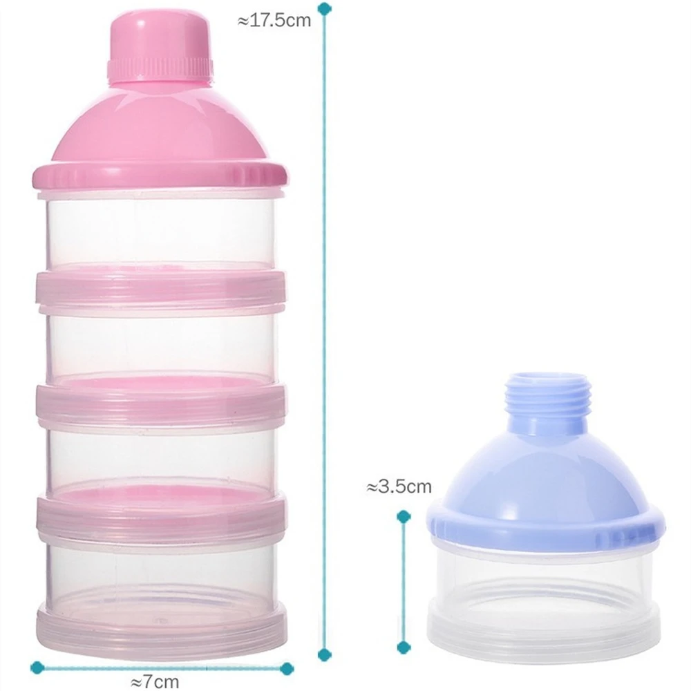 Draagbare Melkpoeder Formule Dispenser Voedsel Container Opslag Voeden Dozen voor Baby Kids Peuter 4/5 Raster Babyvoeding Opbergdoos