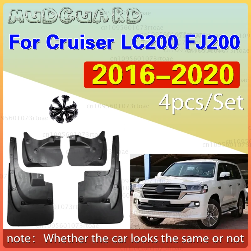 

For 2016-2020 FJ CRUISER LC200 Without encirclement mudguard Mudflaps Front Rear Flares Splash Guards Cover Car Accessoie