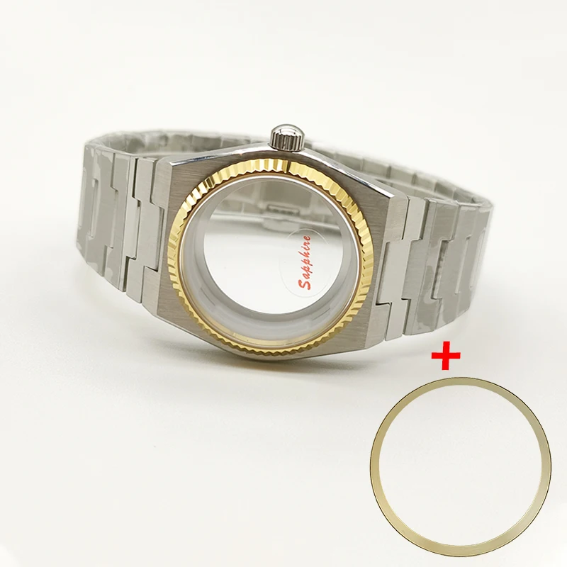 40mm PRX Super Player Uhr Saphirglas Getriebe Fall Für NH35 NH36 7S26 4R Bewegung Uhr Innere Schatten Kombination teile Refit