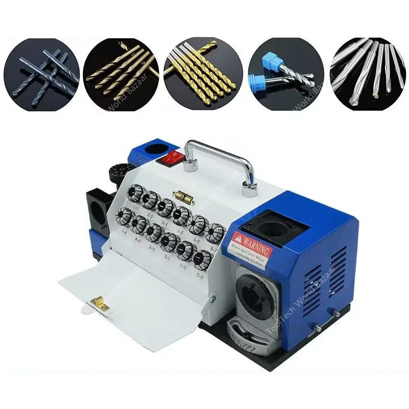 3-13 MM Electric Drill Bit Grinder Fully Automatic 220V/180W High-Precision Twist Drill Bit Sharpener Grinding Machine HY-13 NEW