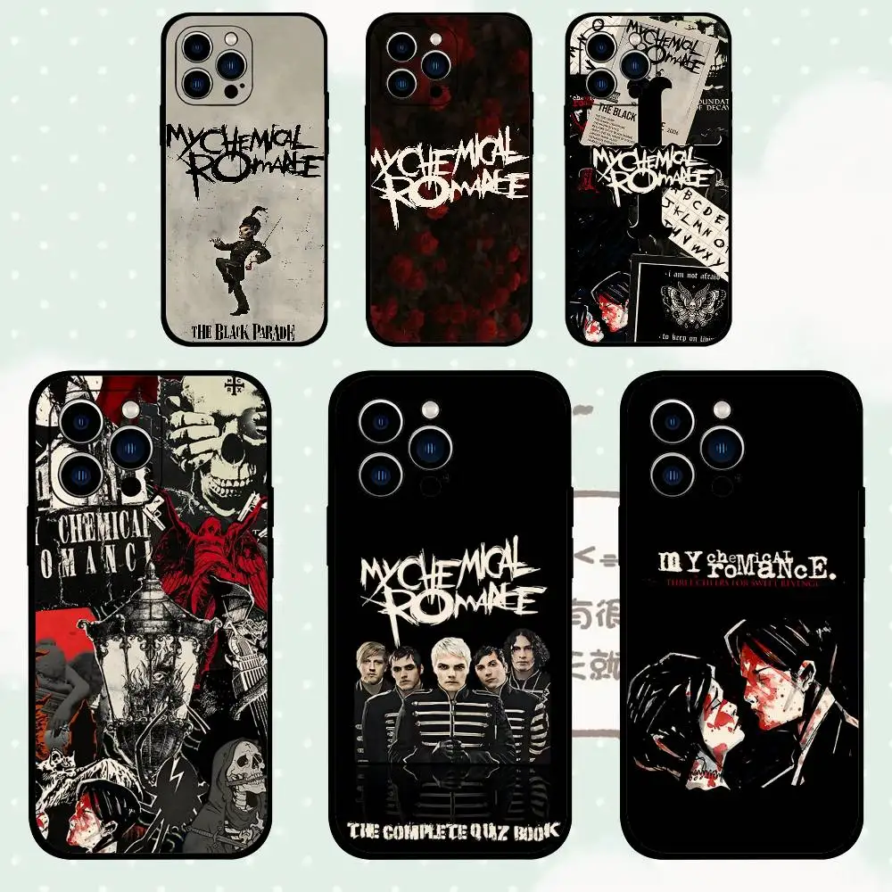

A-My-Chemical-Romance MCR-S Nueva Armadura Parachoques A Prueba De Golpes Funda De Teléfono Para For IPhone11 12 13 14 15 16 17