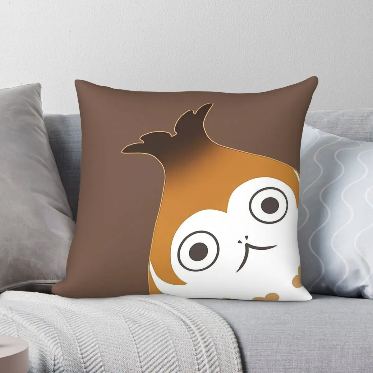 Paissa Brat Corner Peek Square Pillowcase Polyester Linen Velvet Printed Decor Throw Pillow Case Home Cushion Cover Wholesale