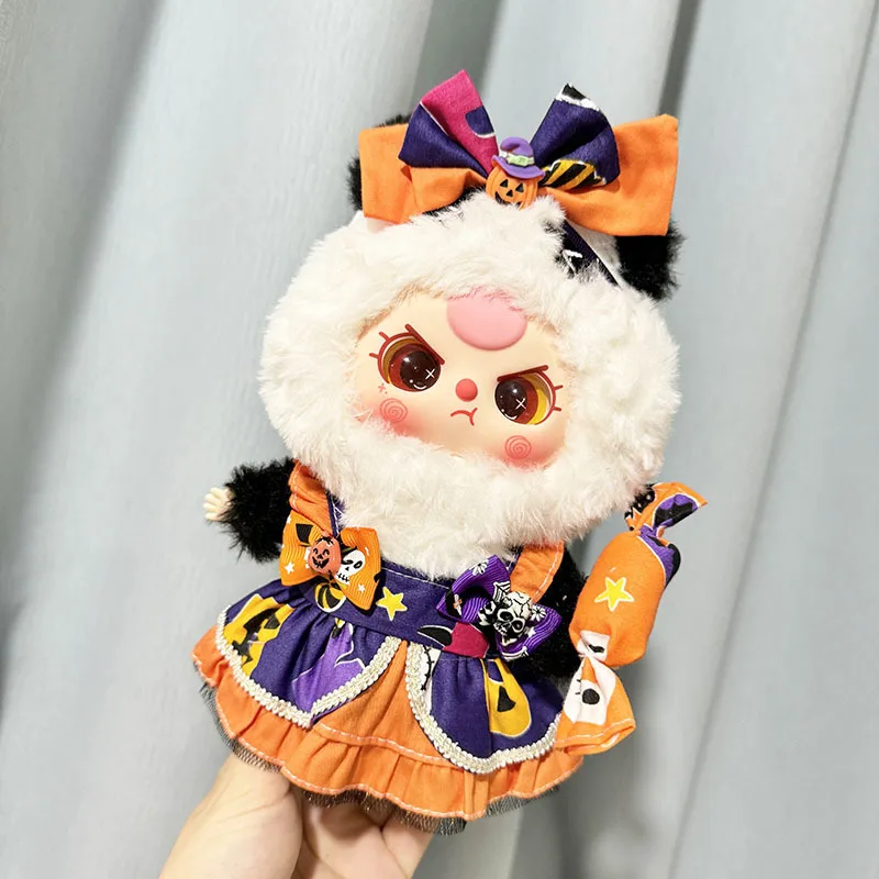 20cm Dolls Clothes Triple Cute Series Plush Dolls Clothes Candy Halloween Costumes Trick Or Treating【No Dolls.】