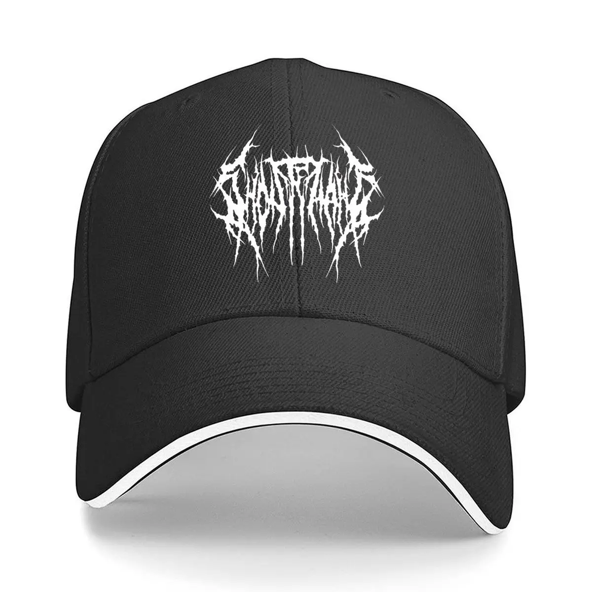 Бейсбольная кепка Ghostemane White Abstract Line Art Graphic Sandwich