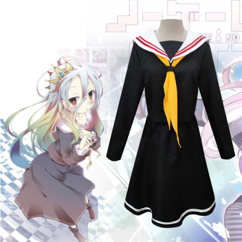 

Anime Cos NO GAME NO LIFE Shiro Cosplay Costumes