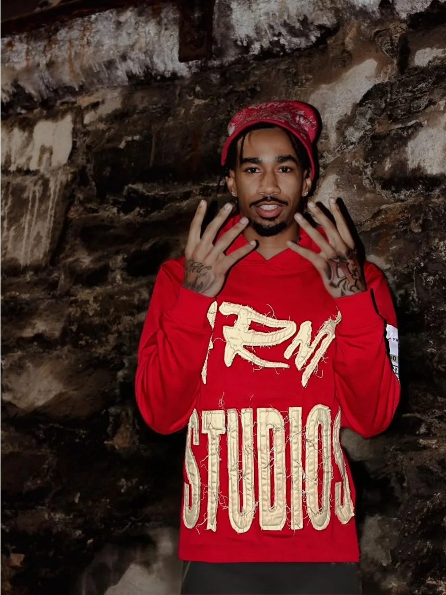 

Men's Letter Embroidery Patch Zipper Hoodie Fashionable Harajuku Retro Versatile Casual Hoodie