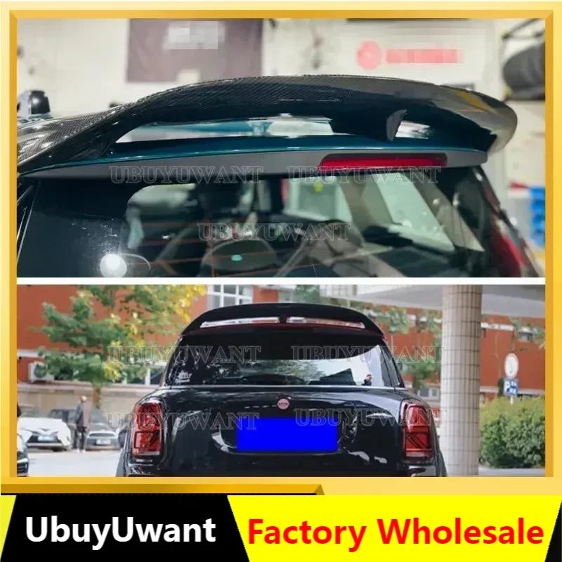 

Глянцевый черный спойлер из углеродного волокна/ФАП для BMW MINI Countryman F60 2017-2023, Стайлинг автомобиля, модифицированные внешние аксессуары