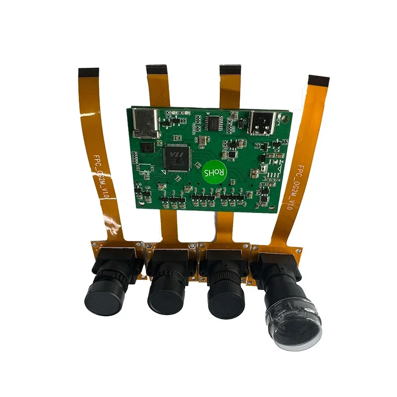 4*2MP USB 3.0 رباعية الكاميرا وحدة عدة ستيريو متزامن نفس الإطار 4*60PFS اللون العالمي مصراع Dr-one وحدة الكاميرا