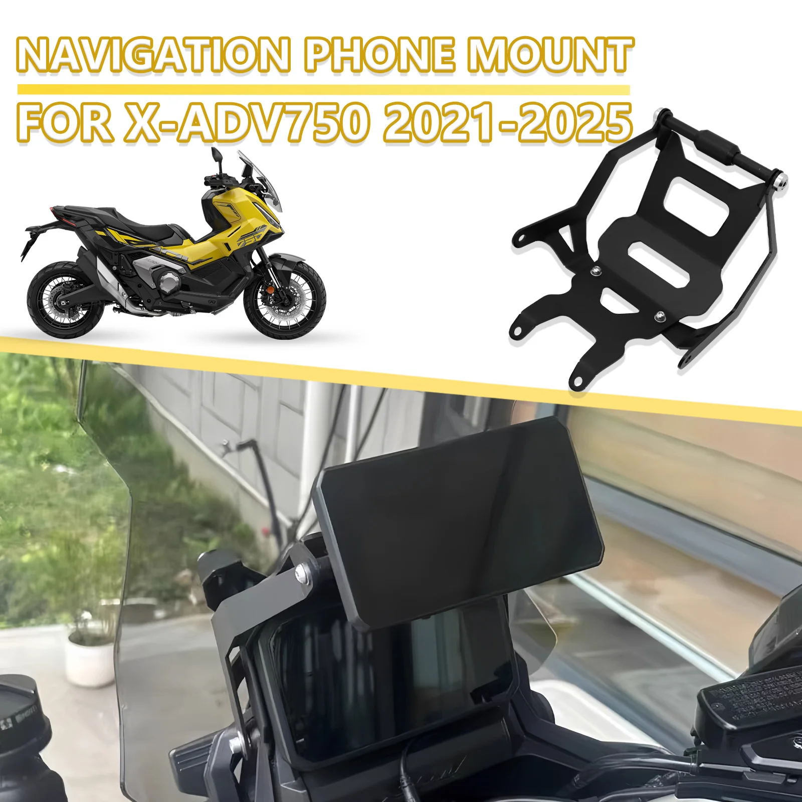 

Для Honda XADV 750 X-ADV 750 2021 2023 2024 2025 аксессуары для мотоциклов, держатель для мобильного телефона, подставка, GPS-навигационная пластина, кронштейн