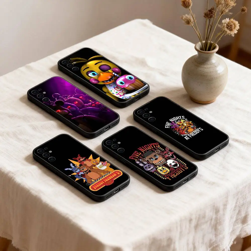 

Five Nights at Freddy's Phone Case For Samsung S26,25,24,23,22,30,21,10,9,Ultra,Plus,Lite Black Soft Case