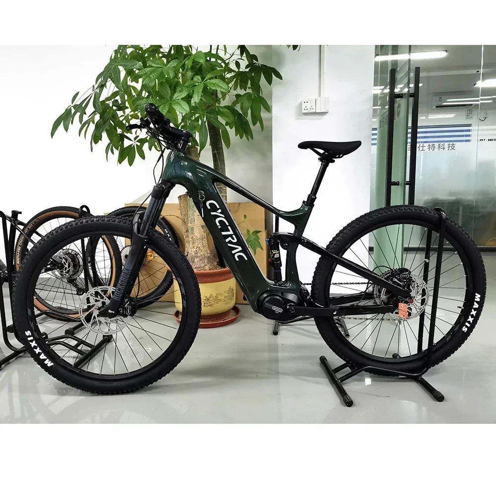 Высококлассный мотор Bafang EM10 M600 TWITTER 12S 48V15A500W, скрытый внутренний кабель 27,5/29in, электрический велосипед с полной подвеской из углеродного волокна