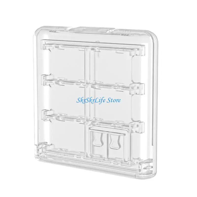 E65E ABS Game Card Keeper Compact Size Game Card Organiser Suitable for Gaming