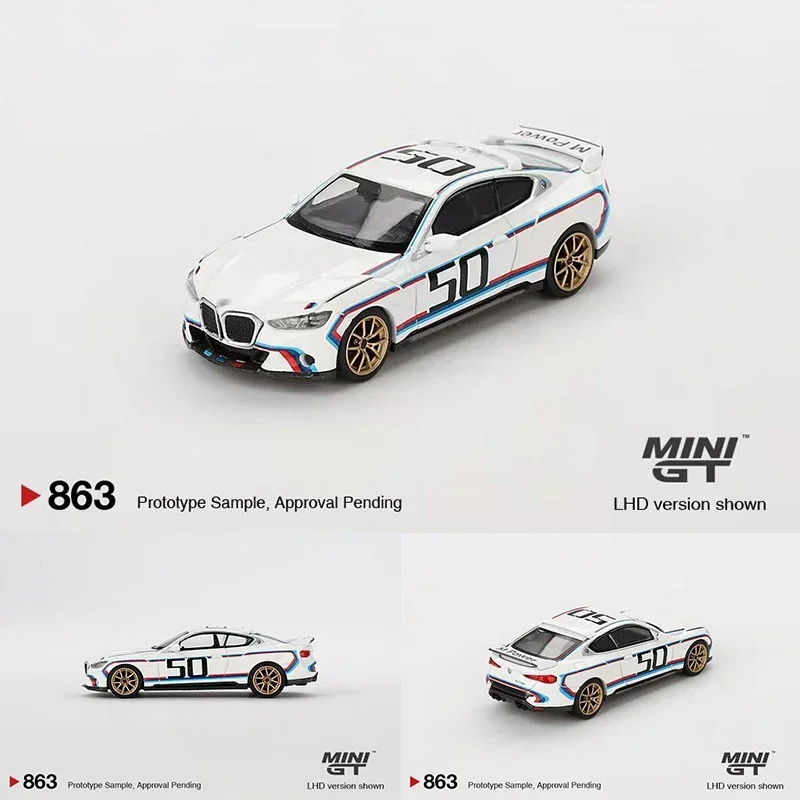 

MINIGT 863 1:64 3.0 CSL White Diecast Diorama Model Collection Toys