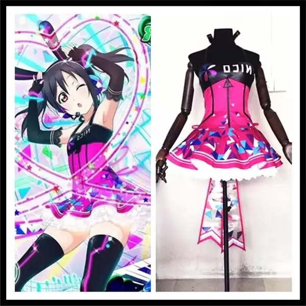 

Anime cosplay Love live Yazawa Nico cyber game awakening shinning dress LED cosplay costume A