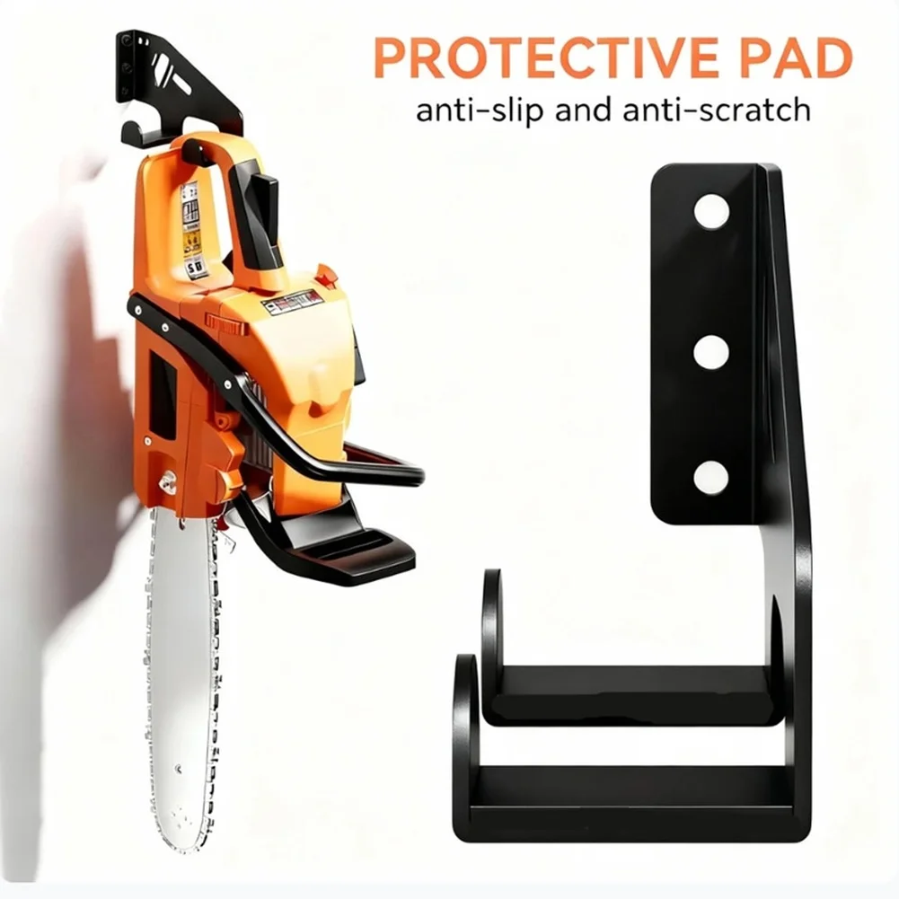 Heavy Duty Wall Mount Chainsaw Holder For Garage Storage Shed Organization Chainsaw Grass Lawn Mower Storage Rack