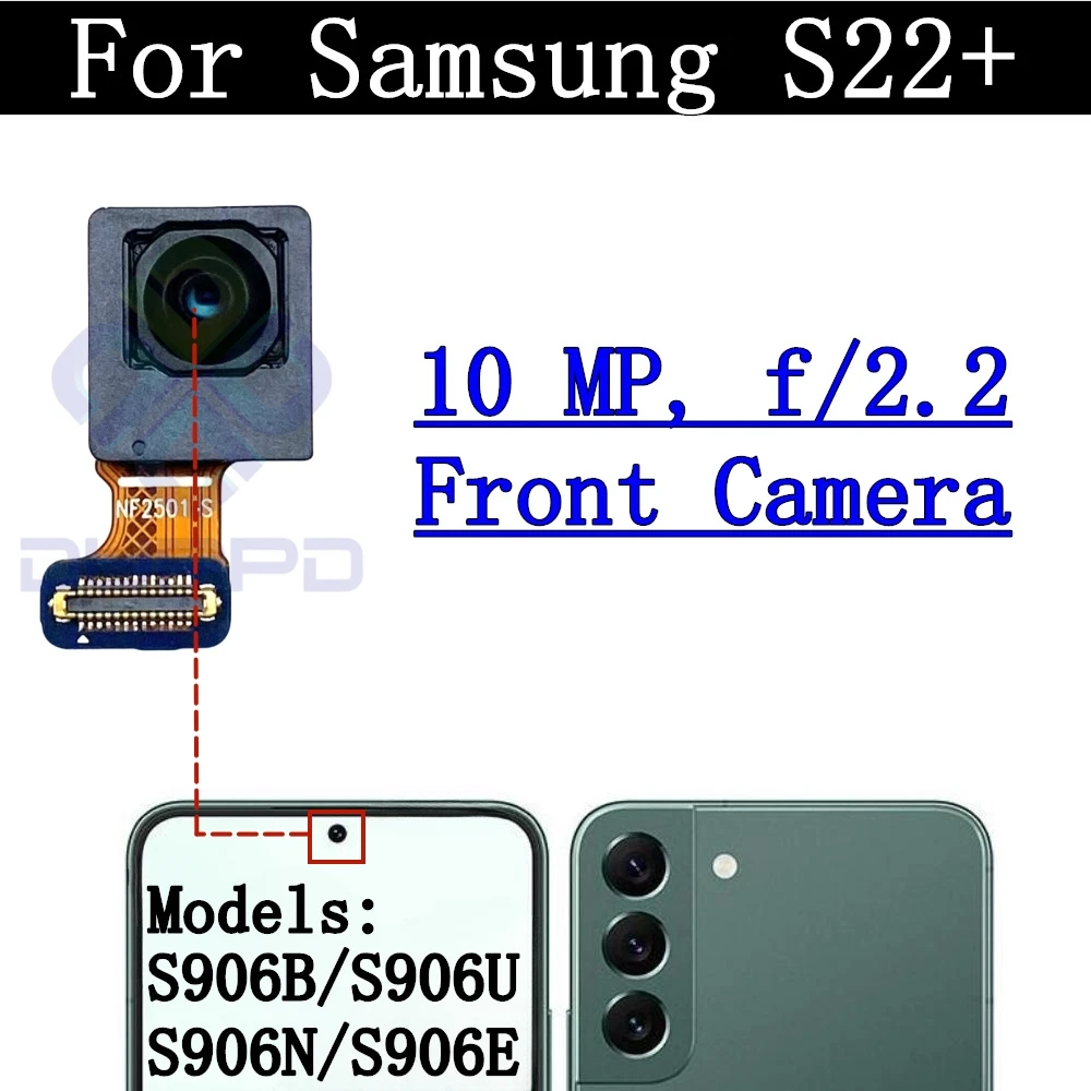 Frontal Selfie Front Camera Module For Samsung Galaxy S21+ Ultra S22+ Ultra S23+ Ultra S21FE G991 G998 S901 S908 S918