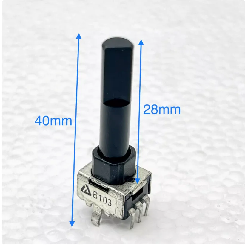5pcs Difeng 09 tuning potentiometer C1K C5K B10k A10k A20K B50k B100k axis length 28MM