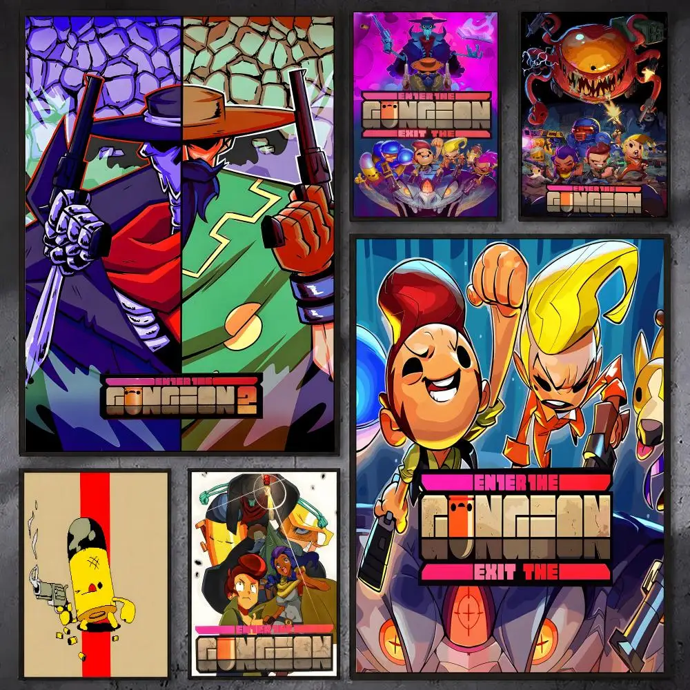 E-Enter The G-Gungeon RLK Poster Waterproof Sticky Wall Art Print For Bedroom Living Room Hallway Bar Home Decor